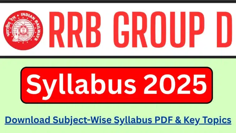 RRB Group D Syllabus 2025: Download Subject-Wise Syllabus PDF & Key Topics 38 RRB Group D Syllabus 25-2026
