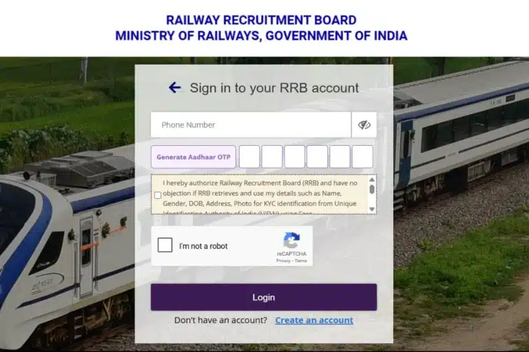 RRB NTPC Gradaute 06/2025 Application Status Notice Out