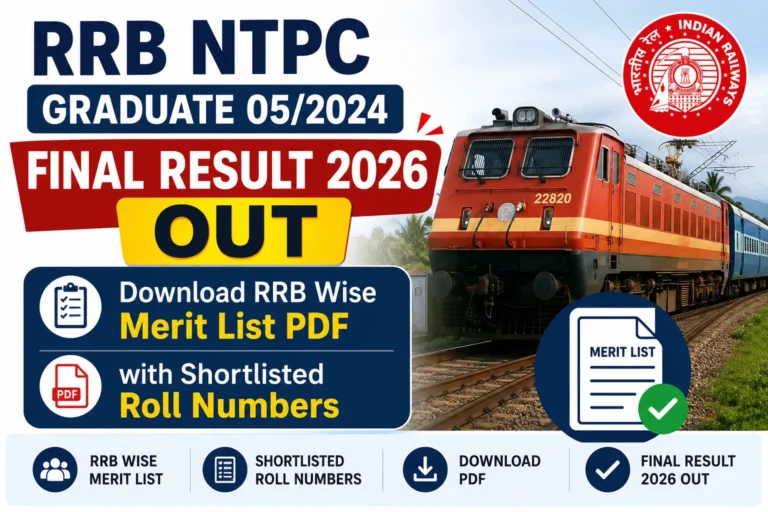 RRB NTPC Graduate 05/2024 Final Result Out, Download Merit List PDF with Shortlisted Roll Numbers 5 RRB NTPC Graduate 052024 Final Result Out, Download Merit List PDF with Shortlisted Roll Numbers