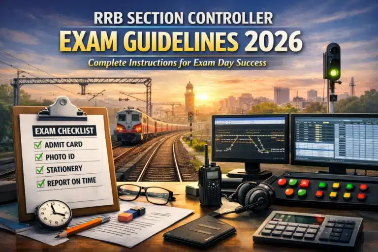 RRB Section Controller Exam Guidelines 2026: Complete Instructions for CEN 04/2025 Exam Day 40 RRB Section Controller Exam Guidelines 2026 Complete Instructions for Exam Day Success