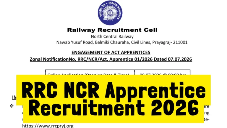RRC NCR Apprentice Recruitment 2026 Notification Out for 1853 Posts, Apply Online 27 RRC NCR Apprentice Recruitment 2026