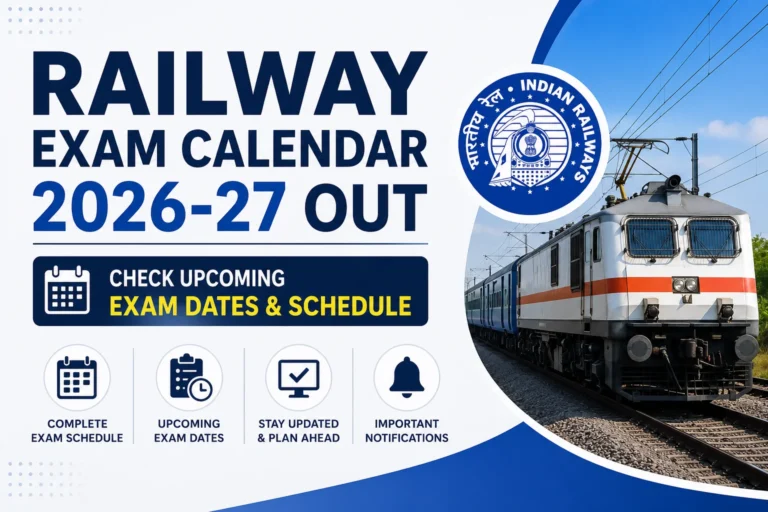 Railway Exam Calendar 2026-27 Out, Check Upcoming Exam Dates & Schedule 31 Railway Exam Calendar 2026-27 Out, Check Upcoming Exam Dates & Schedule