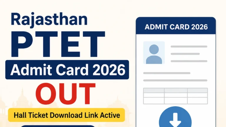 Rajasthan PTET Admit Card 2026 OUT, Hall Ticket Download Link Active @ptetvmoukota2026.in 5 Rajasthan PTET Admit Card 2026 OUT, Hall Ticket Download Link Active @vmou.ac.in