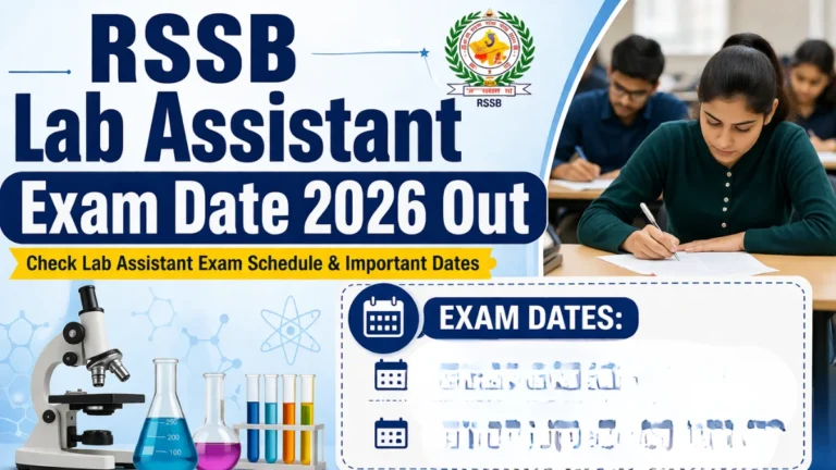 Rajasthan RSSB Lab Assistant Exam Date 2026 Out, Check Lab Assistant Exam Schedule 17 Rajasthan RSSB Lab Assistant Exam Date 2026 Out, Check Lab Assistant Exam Schedule