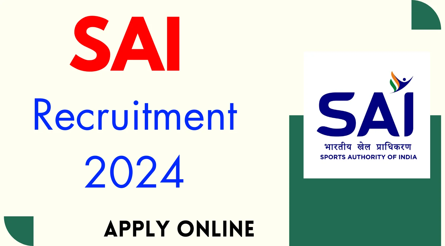 SAI Medical OfficerRecruitment 2024