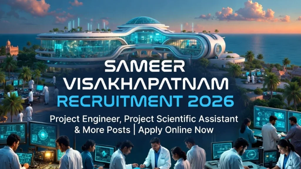SAMEER Vishakhapatnam Recruitment 2026, Apply Online for Project Engineer, Project Scientific Assistant & More Posts 1 SAMEER Vishakhapatnam Recruitment 2026