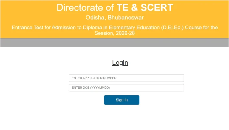 SAMS Odisha CT Entrance Admit Card 2026 Out @scertodishadeled2026.cbtexam.in, Call Letter Direct Download Link 34 SAMS Odisha CT Entrance Admit Card 2026 Out @scertodishadeled2026.cbtexam.in, Call Letter Direct Download Link
