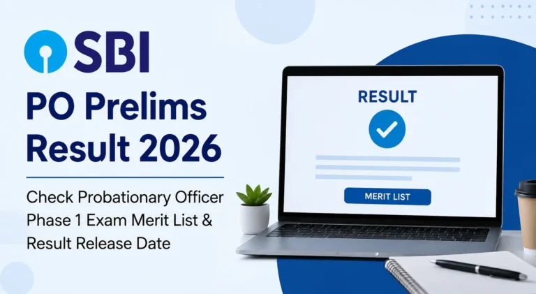 SBI PO Prelims Result 2026 OUT: Check Probationary Officer Phase 1 Score Card Link Active 35 SBI PO Prelims Result 2026 Check Probationary Officer Phase 1 Exam Merit List & Result Release Date