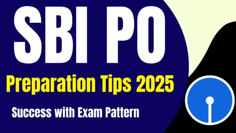 SBI PO Preparation Tips 2025