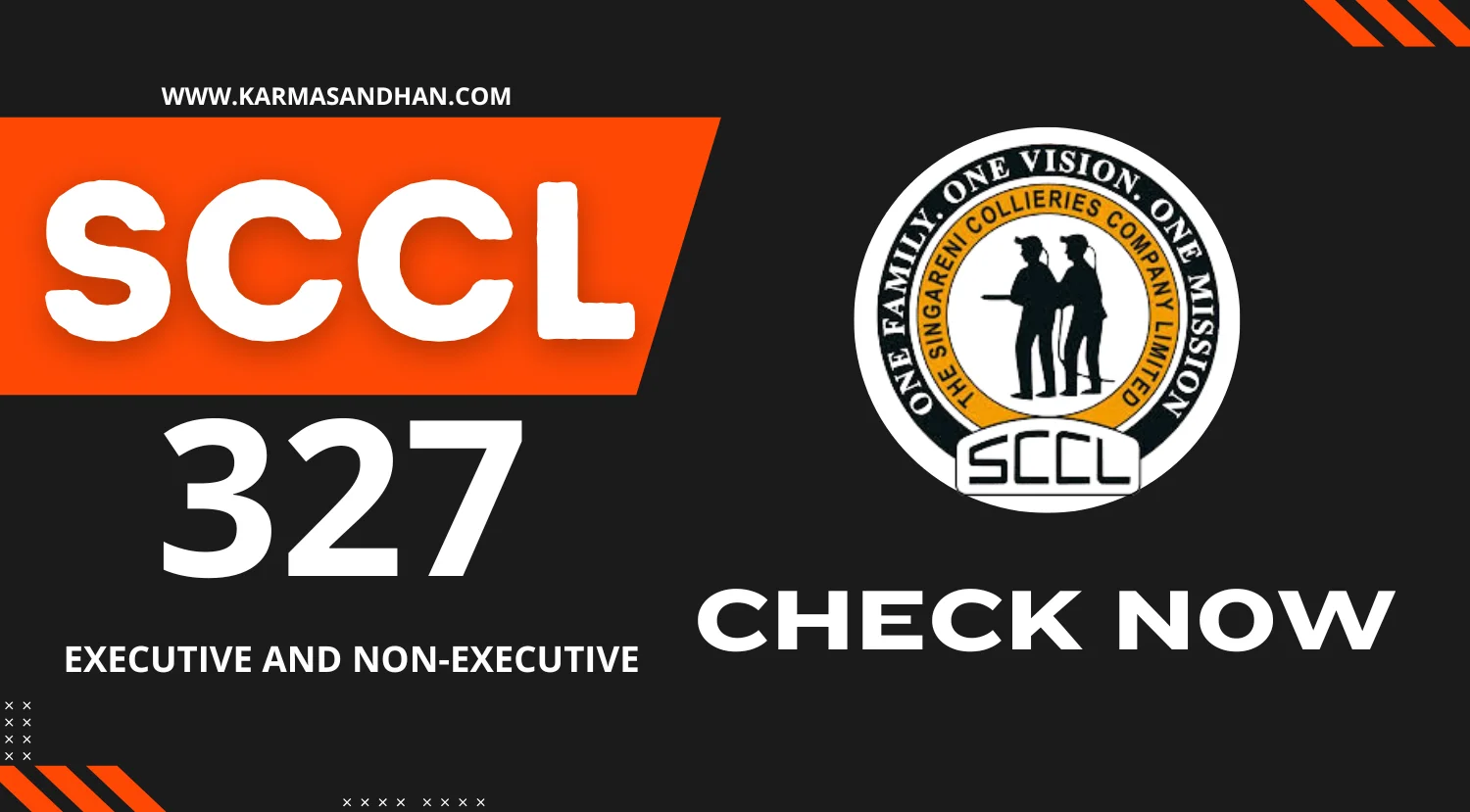 SCCL Recruitment 2024 Notification for 327 Vacancies