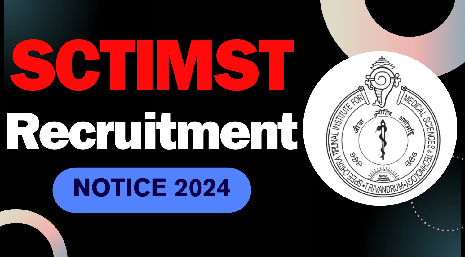 SCTIMST Technical Assistant Recruitment 2024