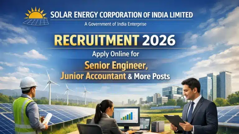 SECI Recruitment 2026, Apply Online for Senior Engineer, Junior Accountant and More Posts 24 SECI Recruitment 2026