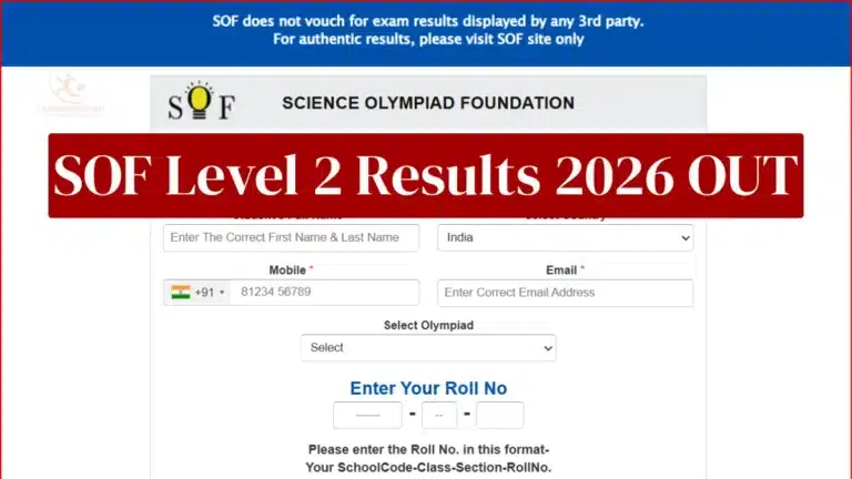 SOF Level 2 Results 2026 Out: Direct IMO, IEO & NSO Result Link Active at results.sofworld.org 32 SOF Level 2 Results 2026