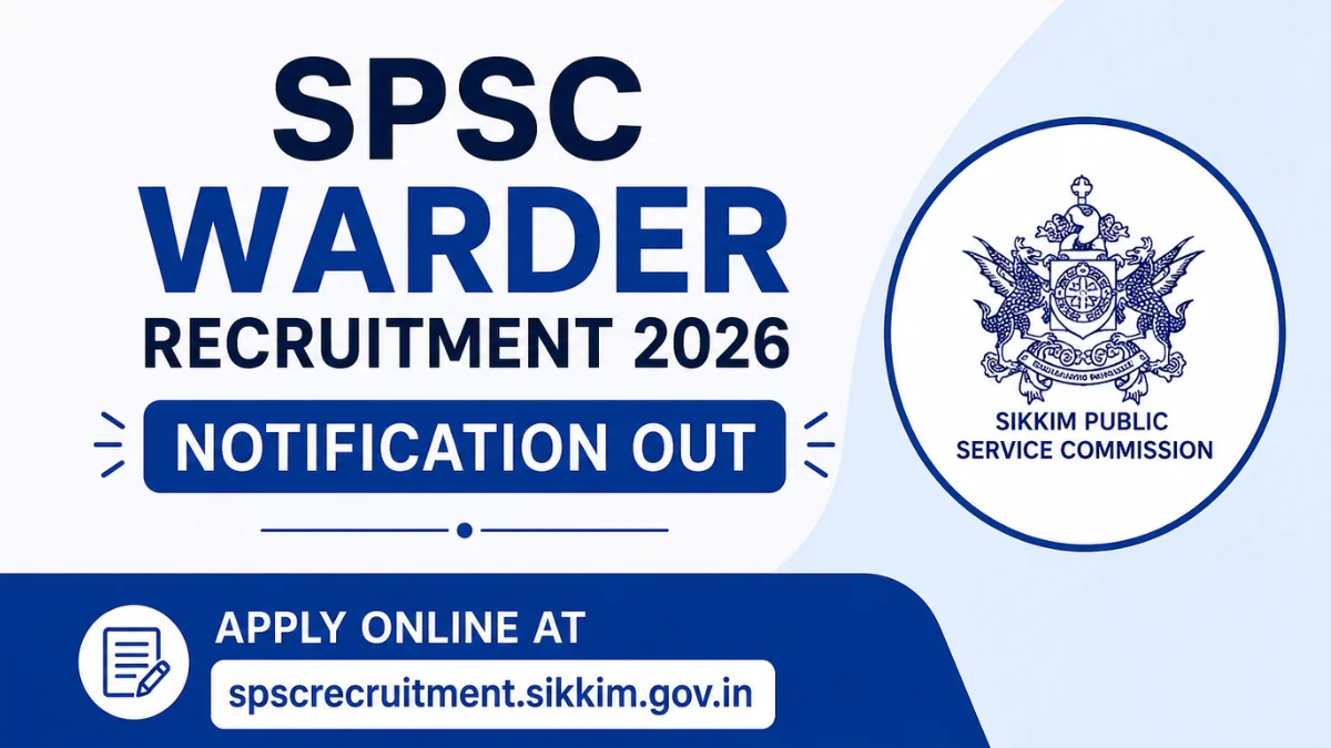 Spsc Sticker SPSC Warder Recruitment 2026 Notification Out, Apply Online For 37 ...