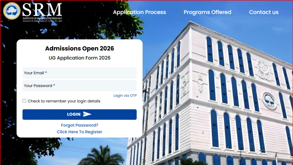 SRMJEEE 2026 Phase 1 Result, Direct Result Link at srmist.edu.in Active ...