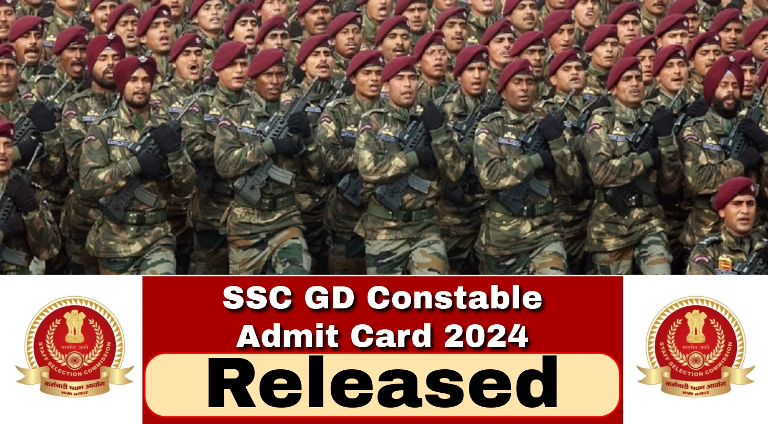 SSC GD Constable Admit Card 2024 Released, Check Your Exam City and Schedule Now