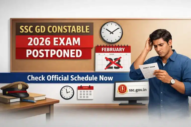 SSC GD Constable Exam Date 2026 Postponed, Check Official Update Now 14 SSC GD Constable Exam Date 2026 Postponed