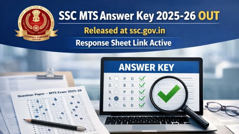 SSC MTS Answer Key 2025-26 OUT at ssc.gov.in, Multi-Tasking Staff and Havaldar Response Sheet Link Active 3 SSC MTS Answer Key 2025-26 OUT at ssc.gov.in, Response Sheet Link Active