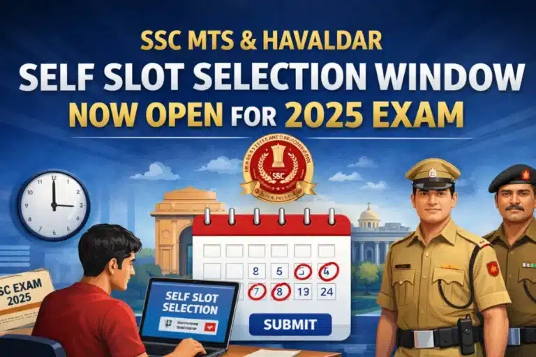SSC MTS & Havaldar Self Slot Selection Window Now Open: No Option for Shift Selection Available 9 SSC MTS & Havaldar Self Slot Selection Window Now Open: No Option for Shift Selection Available
