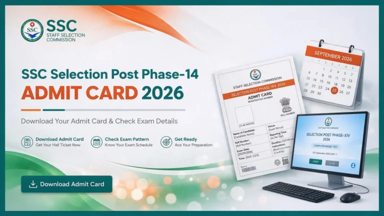 SSC Selection Post Phase-14 Admit Card 2026 Out @ssc.gov.in, Direct Download Link Active 32 SSC Selection Post Phase-14 Admit Card 2026 Out @ssc.gov.in, Direct Download Link Active