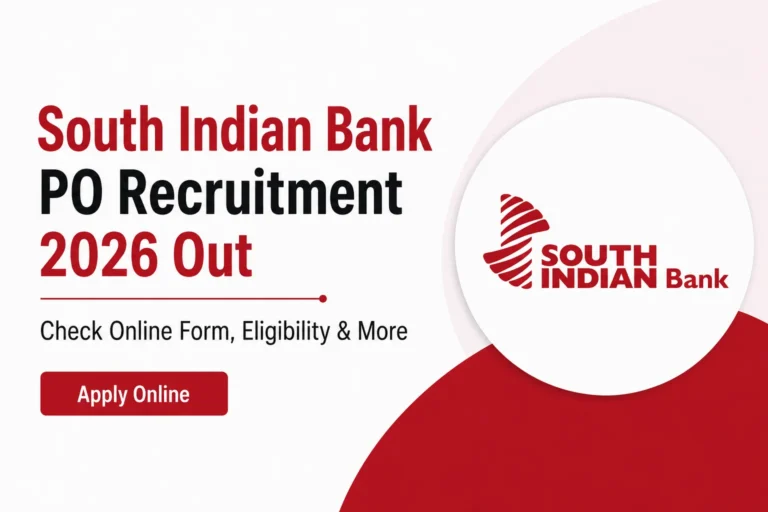South Indian Bank PO Recruitment 2026 Out, Check Online Form, Eligibility & More 25 South Indian Bank PO Recruitment 2026 Out, Check Online Form, Eligibility & More