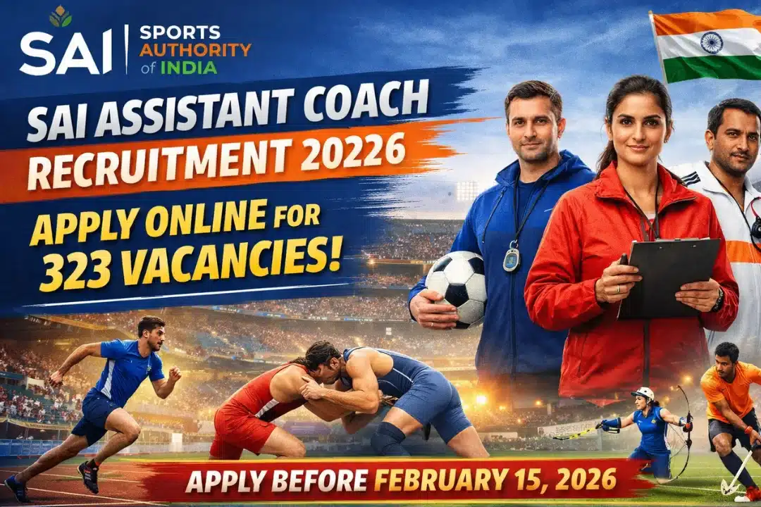 Sports Authority of India SAI Assistant Coach Recruitment 2026, Apply ...