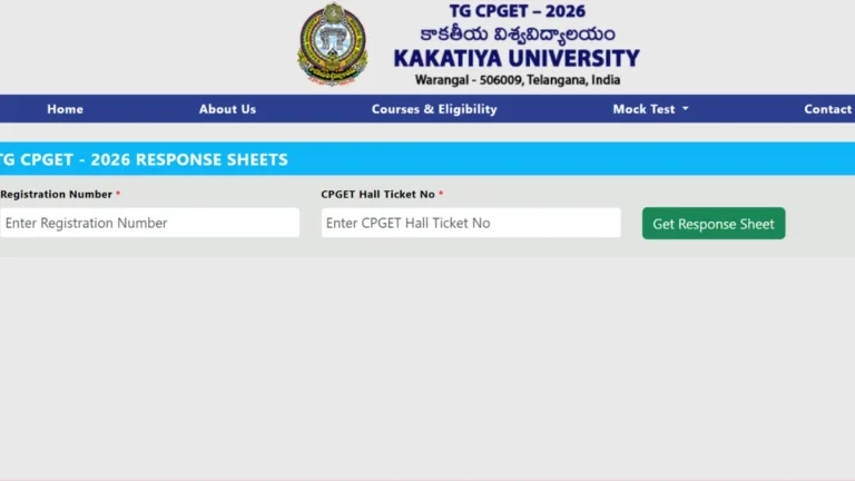 TG CPGET Answer Key 2026 Out @tgcpget.kakatiya.ac.in, Download Response Sheet & Question Paper PDF Link Active 7 TG CPGET Answer Key 2026 Out @tgcpget.kakatiya.ac.in, Download Response Sheet & Question Paper PDF Link Active