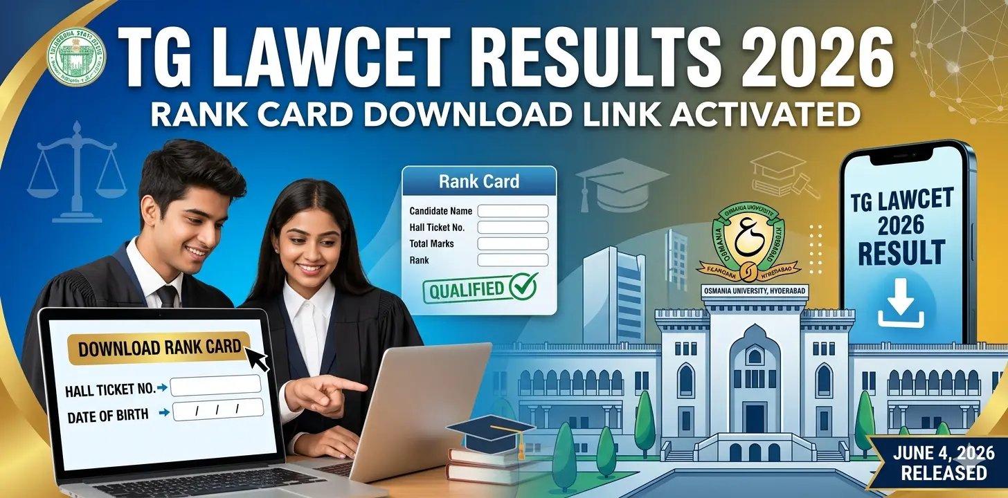 TG LAWCET Results 2026 Published: Result Download Link Activated 1 TG LAWCET Results 2026