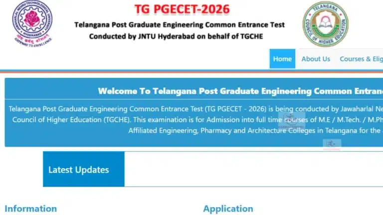 TG PGECET Notification 2026 OUT at pgecet.tgche.ac.in, Check Application Form Date, Exam Schedule 7 TG PGECET Notification 2026