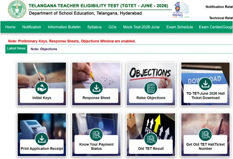 TG TET June 2026 Answer Key OUT, Direct Telangana TET Response Sheet and Raise Objection Link Active 24 TG TET June 2026 Answer Key OUT, Check Response Sheet and Raise Objections