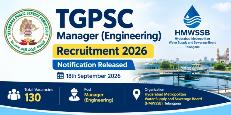 TGPSC Manager (Engineering) Recruitment 2026 Notification Out, Apply Online Begins For 130 Vacancies 36 TGPSC Manager (Engineering) Recruitment 2026 Notification Out, Apply Online For 130 Vacancies