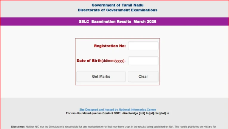 TN SSLC Result 2026 OUT at tnresults.nic.in: 94.31% Pass, Girls Outshine Boys, Direct Link to Download Marksheet 33 TN SSLC Result 2026 OUT at tnresults.nic.in: 94.31% Pass, Girls Outshine Boys, Direct Link to Download Marksheet
