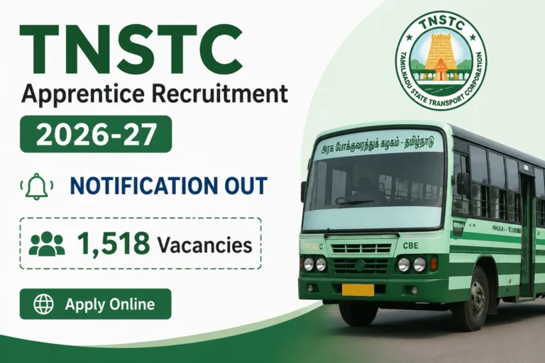 TNSTC Apprentice Recruitment 2026-27 Notification Out for 1518 Vacancies, Apply Online 29 TNSTC Apprentice Recruitment 2026-27 Notification Out for 1518 Vacancies, Apply Online