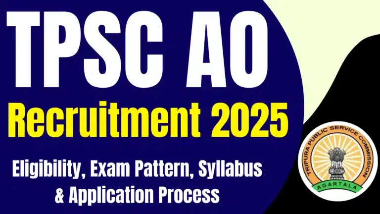TPSC AO Recruitment 2025: Eligibility, Exam Pattern, Syllabus & Application Process 28 TPSC AO Recruitment 2025