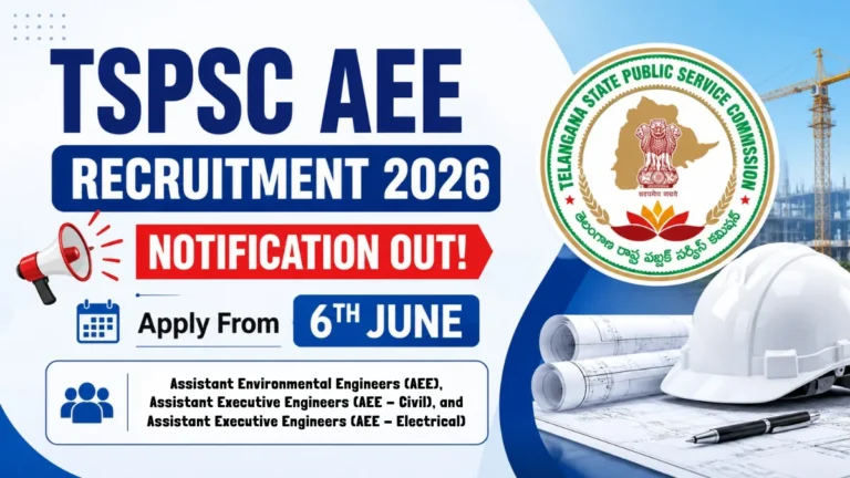 TSPSC AEE Recruitment 2026 Notification OUT, Apply for 290 Assistant Executive & Environmental Engineer Vacancies 28 TSPSC AEE Recruitment 2026 Notification OUT, Apply for 290 Assistant Executive & Environmental Engineer Vacancies