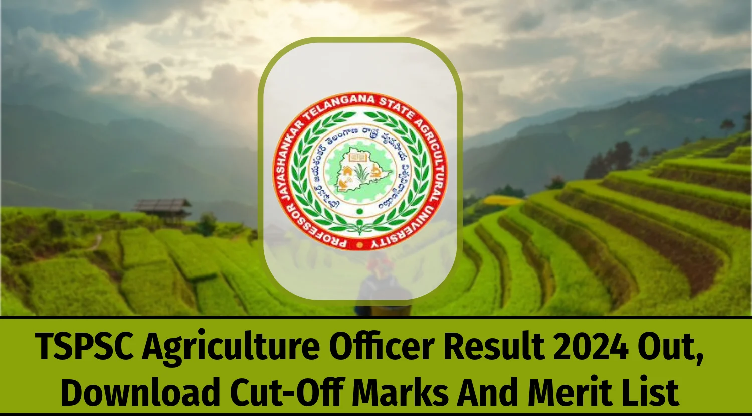 TSPSC Agriculture Officer Result 2024 Out, Download Cut-Off Marks And Merit List