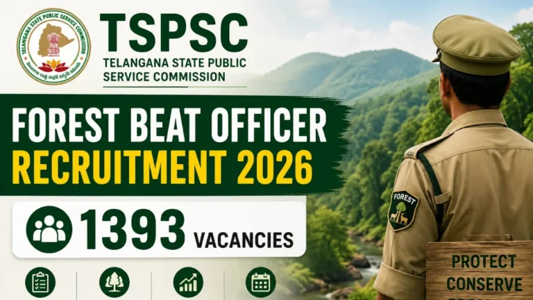 TSPSC Forest Beat Officer Recruitment 2026 For 1393 Vacancies, Notification Soon 29 TSPSC Forest Beat Officer