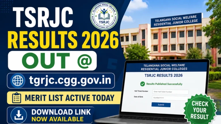 TSRJC Results 2026 OUT @ tgrjc.cgg.gov.in; Merit List Active Today, Download Link 35 TSRJC Results 2026 OUT @ tgrjc.cgg.gov.in; Merit List Active Today, Download Link