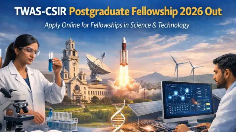 TWAS-CSIR Postgraduate Fellowship 2026 Out, Check Eligibility and How to Apply for Fellowships in Science & Technology 13 TWAS-CSIR Postgraduate Fellowship 2026