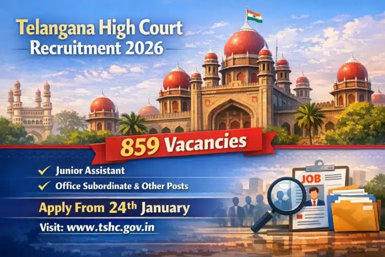 Telangana High Court Exam Date 2026 for Office Subordinate & Other Vacancies 13 Telangana High Court Recruitment 2026