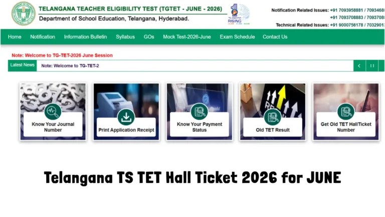 Telangana TS TET Hall Ticket 2026 for June Session OUT @tgtet.aptonline.in, Direct Admit card Link Active 3 Telangana TS TET Hall Ticket 2026 for JUNE