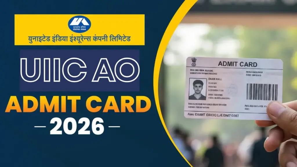 UIIC AO Prelims Admit Card 2026 Out: Hall Ticket Download Link Active 1 UIIC AO Prelims Admit Card 2026 Out: Hall Ticket Download Link Active