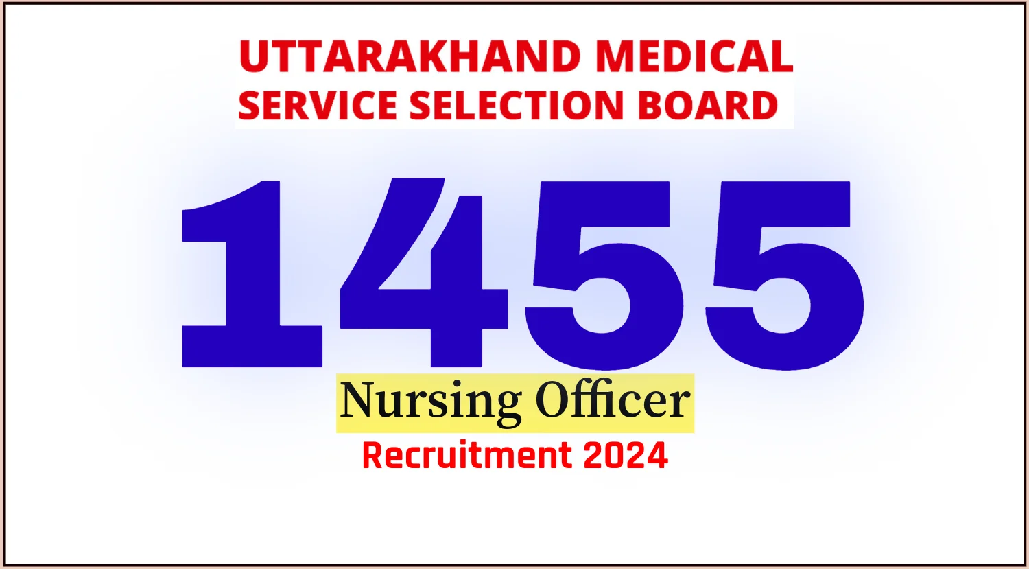 UKMSSB Nursing Officer Recruitment 2024