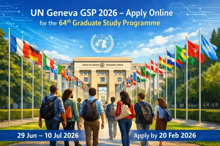 UN Geneva GSP 2026, Apply Online for 64th Graduate Study Programme of United Nations 10 UN Geneva GSP 2026, Apply Online for 64th Graduate Study Programme of United Nations
