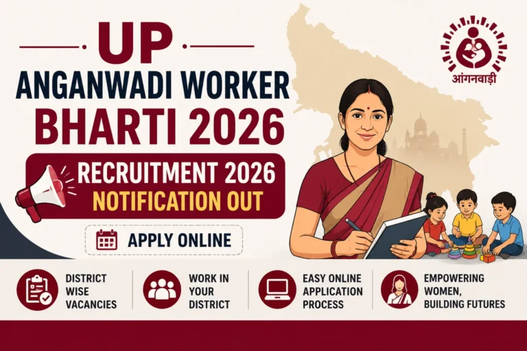 UP Anganwadi Worker Bharti Recruitment 2026 Notification Out, Apply Online For District Wise Vacancies 21 UP Anganwadi Worker Bharti Recruitment 2026 Notification Out, Apply Online For District Wise Vacancies