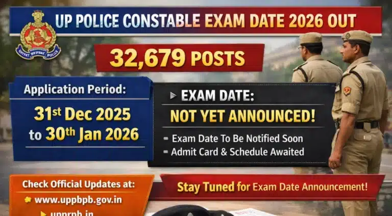 UP Police Constable Exam Date 2026 Out, 32679 Posts, Check Schedule & Details 8 UP Police Constable Exam Date 2026