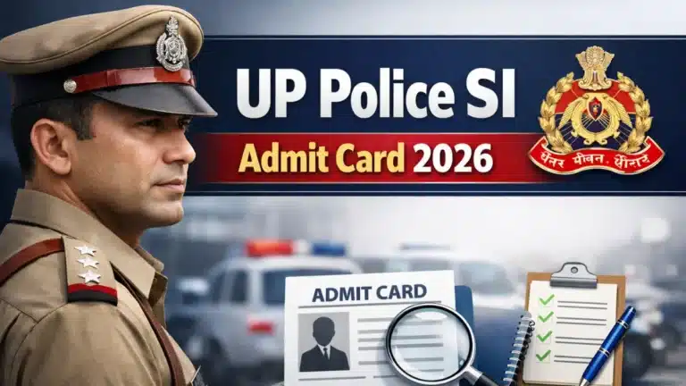 UP Police SI Admit Card 2026 Notice OUT @uppbpb.gov.in, Check Release Date for March 14 & 15 Exam 5 UP Police SI Admit Card 2026