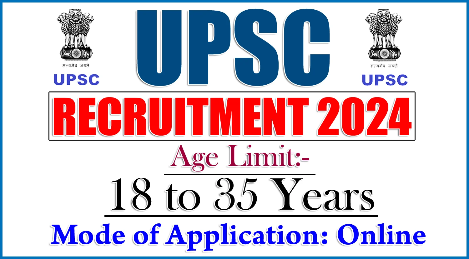 UPSC Group A Recruitment 2024