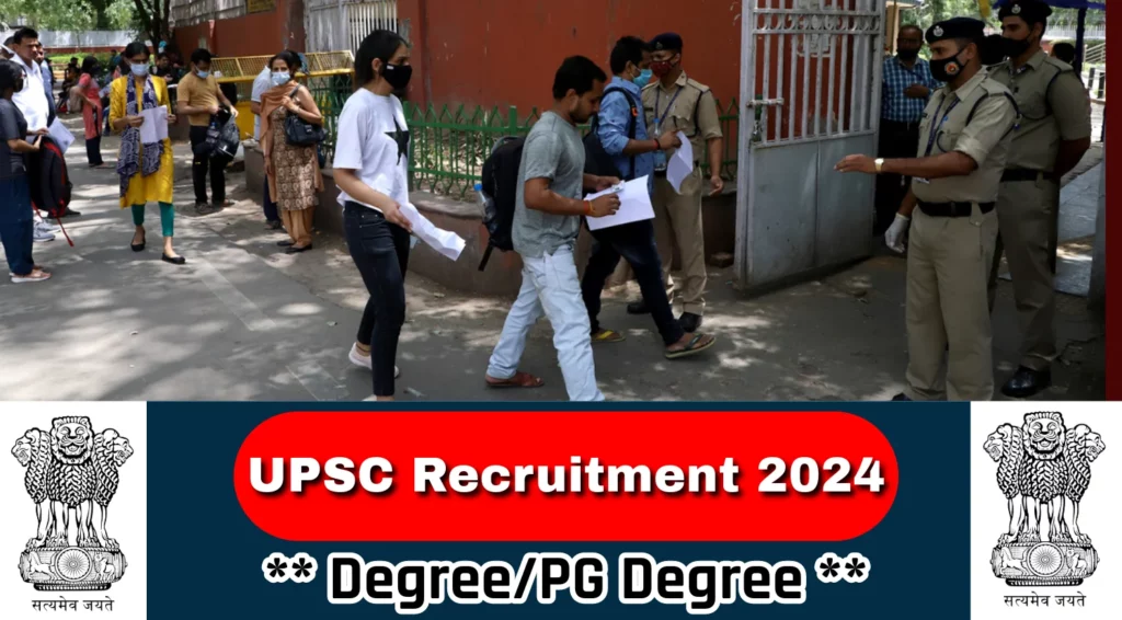 UPSC Recruitment 2024 Various For Various Specialist Vacancies