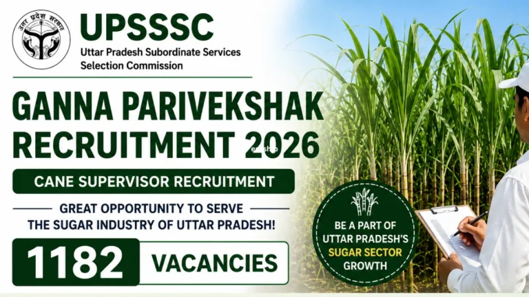 UPSSSC Cane Supervisor Recruitment 2026 Notification Out, 1182 Vacancies, Check Eligibility and More Details 29 UPSSSC Cane Supervisor Recruitment 2026